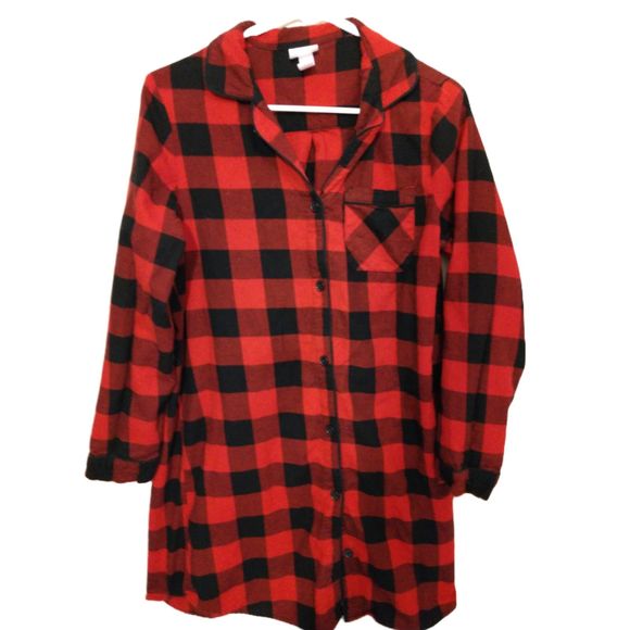 Women's x small sleepwear Wonder shop red plaid. - Picture 1 of 3